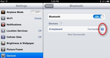 iPad-Bluetooth-screen-keyboard-arrow