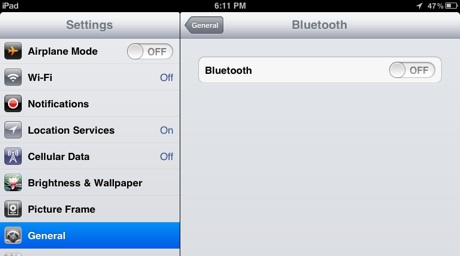 iPad-Bluetooth-screen