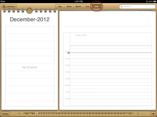 iPad-Calendar-List-View