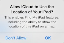 ipad-air-allow-icloud-to-use-the-location-of-your-ipad
