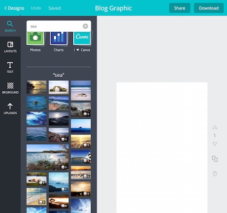 Canva App search example